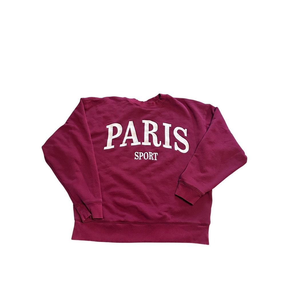 Universal Thread Paris Sport Embroidered Sweatshirt Size Medium